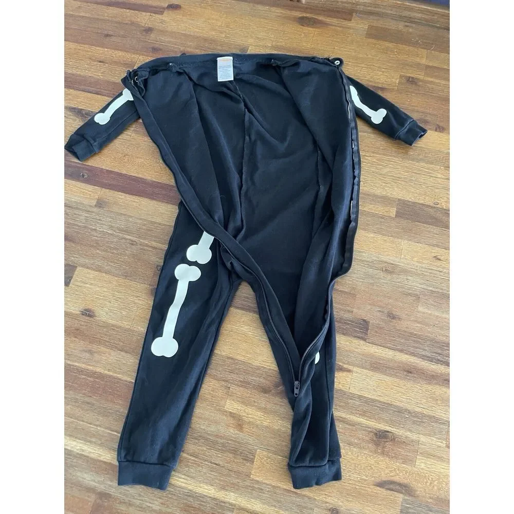 Gymboree Skeleton Body Suit‎ Halloween  Pumpkin Heart Size 2T